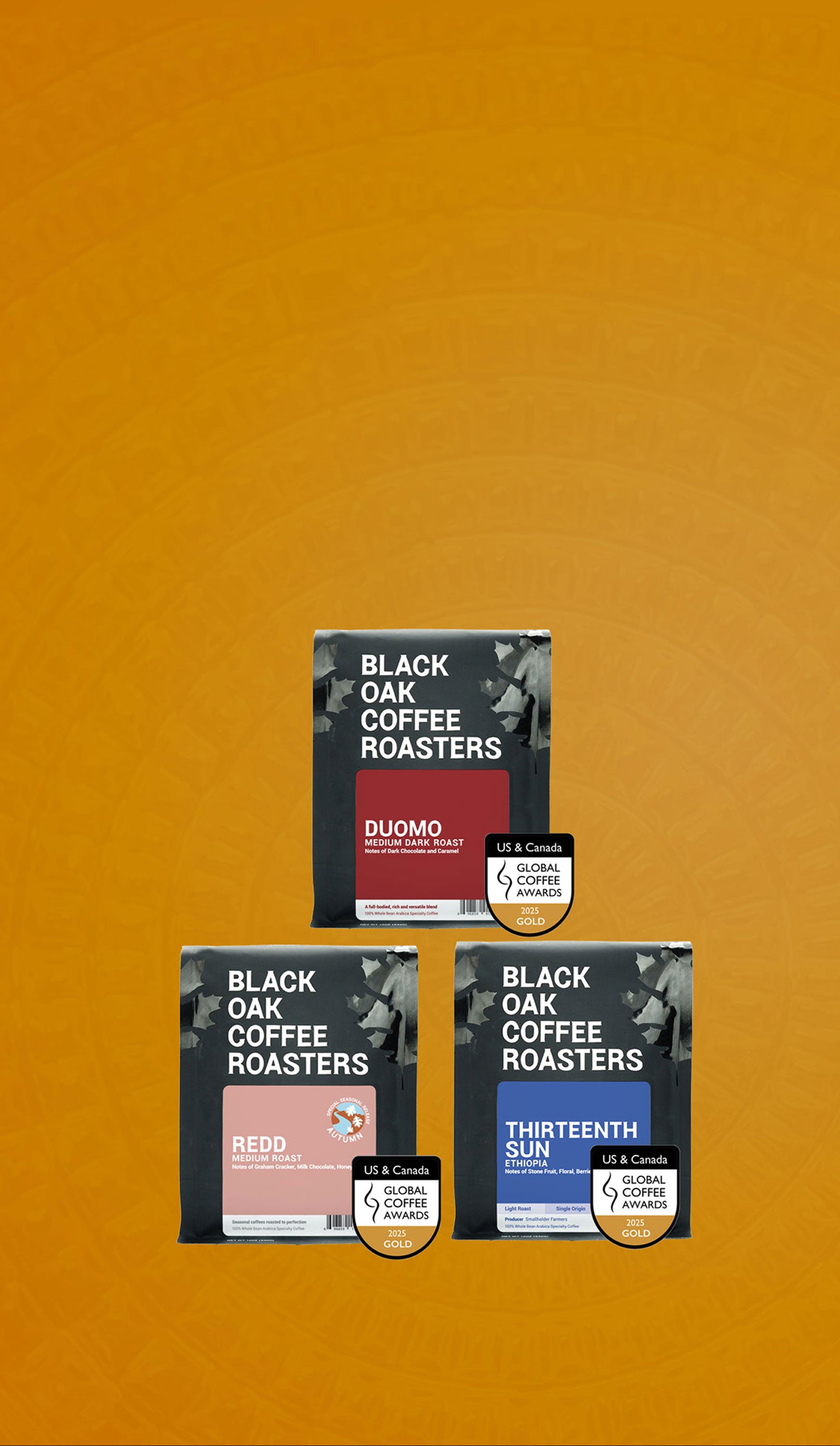 3x Gold Medal Winner<br>
Global Coffee Awards