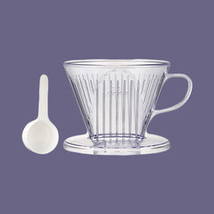 Kalita Style 103 Wide Brim Coffee Dripper - Clear Plastic